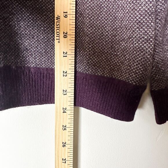 Ted Baker Sweater Mens S Maroon Wool Alpaca Pullover Henley Tweed Preppy Classic - Picture 12 of 13